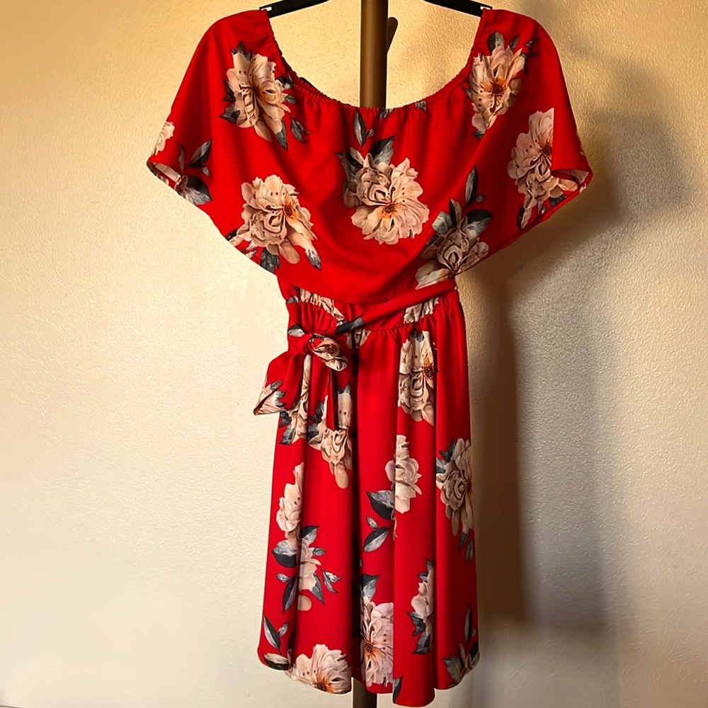 Summer Off shoulder floral dress